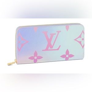 Louis Vuitton Monogram Giant Spring In The City Zippy Wallet Sunrise Pastel